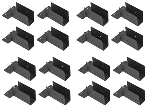 Stainless Steel Woodwork Pergola Kit - Upper Mount Bracket - Modular Sizing Pergola Hardware for 2 X 4 Lumber,16 Pack