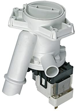 Ablaufpumpe Laugenpumpe Magnettechnikpumpe Entleerungspumpe Pumpe 30W mit Pumpenstutzen und Flusensiebeinsatz Waschmaschine wie Candy Hoover 92129444 Zerowatt Otsein Kelvinator Rosieres Tensai Cortina