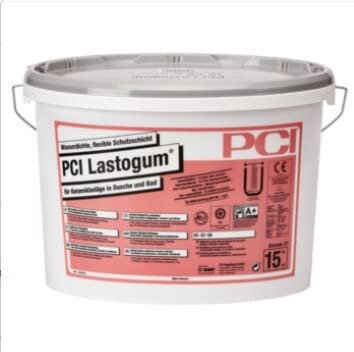 PCI LASTOGUM Wasserdichte, flexible Schutzschicht GRAU 15kg - gebrauchsfertig & lösemittelfrei - ­flüssige Flächenabdichtung Feucht & Nassräumen