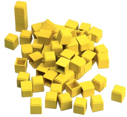 WISSNER® RE-Plastic 100 Dienes Einerwürfelchen – Gelb