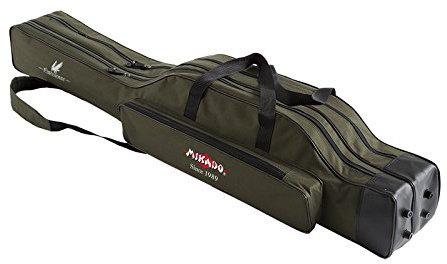 Mikado Rutentasche 2/3 Fächern Rutenfutteral Angeltasche viele Varianten! 1,2-1,6m (120cm/2 Kammern/UWD-12002G-120W)