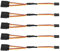Pxyelec 15cm Servo Cable, 5 Pack, Male to Female, 3Pin Y Harness, Copper & Plastic, Universal Size, RC Car, Plane & Helicopter Servo Connection