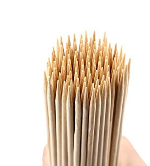 SMARTBUYER Lot de 100 brochettes à cocktail en bois de bambou (25,4 cm)