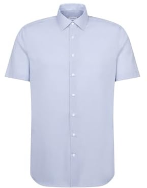 Seidensticker Herren Business-Hemd - Slim Fit - Bügelfrei - Kent-Kragen - Kurzarm - 100% Baumwolle