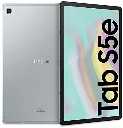 Samsung Galaxy Tab S5e (2019) Tablet, 10.5 SuperAMOLED, 64 GB Espandibili, Batteria 7040 mAh, Ricarica Rapida, LTE, Argento, [Versione Italiana] (Ricondizionato)