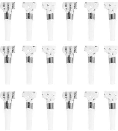 Toyvian 30Pcs Party Whistles Portable Kids Blowout Noise Makers for Birthday Holiday Wedding Celebration Fun Party Supplies