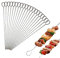 BBQ Small Metal Skewers Stainless Steel 20 PCS 6.29/15cm Food-Grade Kebab Skewers Turkey Lacers QQ CAT Reusable Skewer for Air Fryer, Metal Skewer for Oven Camping Campfire Trussing Turkey