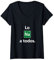 Mujer Los Sodio a Todos Los Odio a Todos Lo Na Sarcasticas Camiseta Cuello V