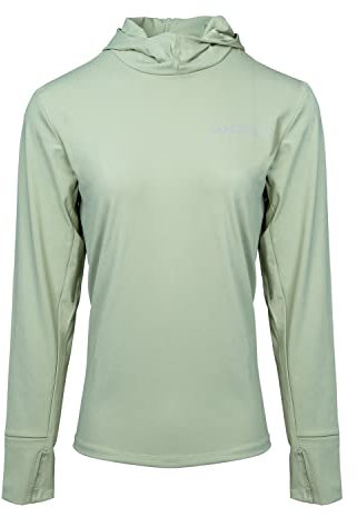 Sundried Women's Fitness Hoodie Lightweight Workout Hooded Sweatshirt with Thumb Holes for Yoga Gym and Running (Green, M)