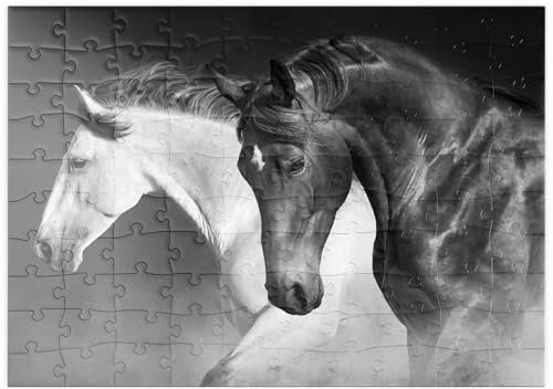 MyPuzzle Pferde Laufen Galopp in der Wüste - Premium 100 Teile Puzzle - MyPuzzle Sonderkollektion von Puzzle Galaxy