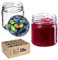 KADAX Lot de 20 petits pots de confiture 200 ml Fi66 mm pour miel et épices, pots hermétiques, bocaux hermétiques, bocaux, pots de conserve, verres ronds (pruneaux)