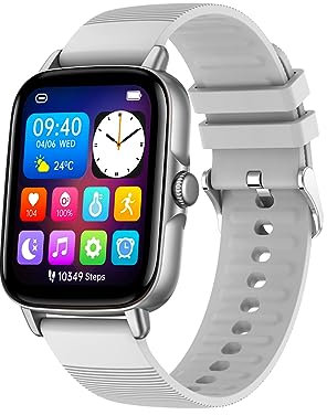 Trevi T-FIT 270 S CALL Orologio Smart con Funzione Chiamata, Bluetooth, Grande Display, Cassa in Metallo, Controllo Salute e Stato di Benessere, Monitoraggio del Sonno, Waterproof IP67, Silver