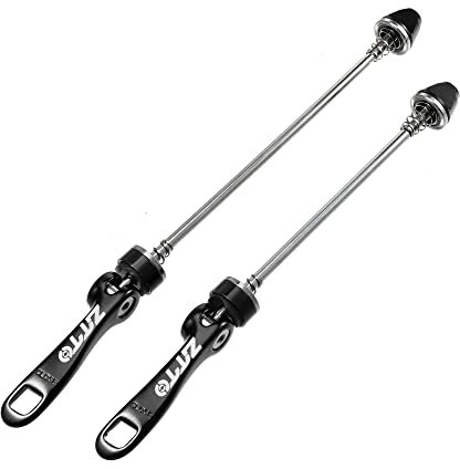 A ABSOPRO 2 Stück Fahrrad Schnellspanner Achsen Spieße Vorne Hinten 5.91 7.48 Schwarz