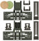 Aggiornato W10546503 Regolatore per cestello superiore per lavastoviglie compatibile con parti per lavastoviglie Kitchenaid Whirlpool Rack superiore WPW10546503 Regolatore del rack superiore della