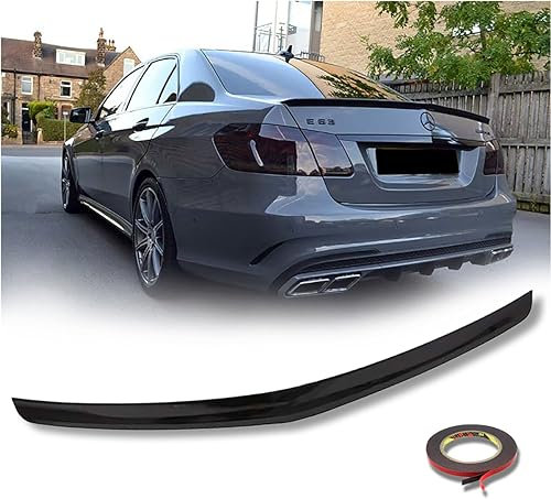 Mb W212 AMG Look Alerón trasero para maletero negro brillante para Mercedes Clase E 2009 2010 2011 2012 2013 2014 2015 2016 AMG Tuning 4 puertas plástico ABS