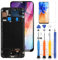 LADYSON Pantalla LCD OLED para Samsung Galaxy A50 A505 SM-A505FN/DS A505F/DS LCD Display Touch Screen Digitizer Kit con herramientas (Negro con marco, no para A50S)