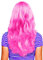 Hatstar Sexy Damen Langhaar Perücke | Frauen Wig lockig - gewellt | Accessoire für Fasching, Karneval und Motto Party (rosa)