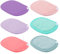 QEQSHQO 6 pièces Ensemble de lingettes démaquillantes en coton, Lavable, Réutilisable, Doux, Convenant à toutes les peaux (6 couleurs)