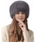 Lina & Lily Mütze Damen Winter aus Kunstfell (Dunkelgrau)