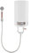 WindWilder Elektro Warmwasserspeicher Boiler 50L/80L, 2KW 220V Elektrischer Warmwasserbereiter mit Shower Kit, 25-75 ℃ Wassertemperaturbereich, Wandhängender Boiler Elektrospeicher Weiß (50L)