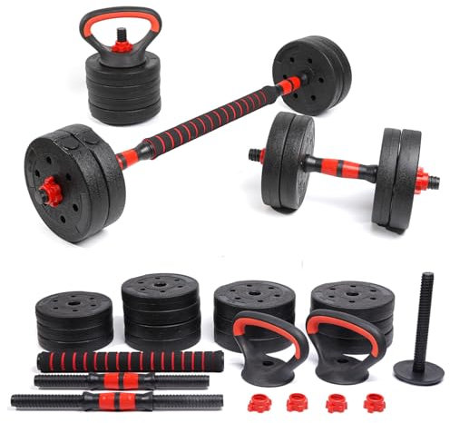 Dumbbell Barbell Kettlebell Weight Set 30kg