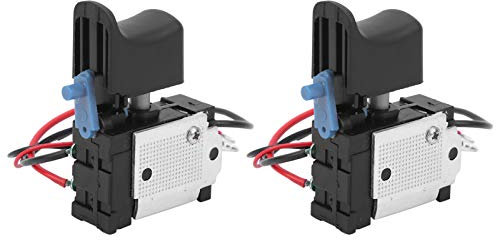 Bohrer-Schalter-Auslöser, 2 Stück, Elektrowerkzeug-Auslöser, Elektrowerkzeug-Geschwindigkeitskontrollgerät, Elektrische Bohrmaschine, Tischkreissäge, Pressschalter-Zubehör