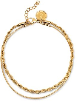 SINGULARU - Nautic Armband. Edelstahl mit 18 Kt Vergoldeter Beschichtung. Schmuck für Damen.