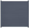 Aluzaun Anthrazit - 1 Element ohne Pfosten (180x180cm) - DIY Alu-Rhombuszaun - moderner Gartenzaun - Aluminium Zaunelement - wetterfester Sichtschutz - Alu Zaunbausatz - stabiler Metallzaun