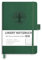 RETTACY Notizbuch klein, DIN A6 Liniert mit 160 Seiten, 100 g/m² Papier, Hardcover Heft für Schule, Uni und Reise, Dunkelgrün(105 x 148mm)