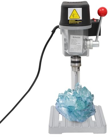 Tischbohrmaschine, 340W Mini Elektrische Säulenbohrmaschine Tisch Bohrer Ständerbohrmaschine - 3 Geschwindigkeiten Einstellbar 1800-8000r/min, 2200-10000r/min, 2600-12000r/min für Handwerker und Hobb