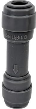 Supkancl 1 Stück DUOTIGHT – 8 mm (5/16) X EINWEG-RÜCKSCHLAGVENTIL/Nicht-RÜCKSENDUNG Kunststoff-Schnellkupplung Bierrohr-Steckfittings Gelenke Pushfit