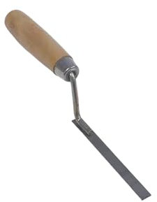 Pointing Trowel,Brick Jointer Tool 1cm Bricklaying Tool Cement Mortar Hrouting Hand Patio Grout Finger Grouting Jointing Slabs Small,for Tuck Pointer Brickwork Concrete Quick Drying Repointing Trowels