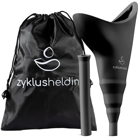 Zyklusheldin Urinella für Frauen 4-teiliges Set | Pinkelhilfe für Frauen für sicheres Urinieren im Stehen, ideal für Outdoor, Festival & öffentliche Toiletten | Urinal Frauen wiederverwendbar
