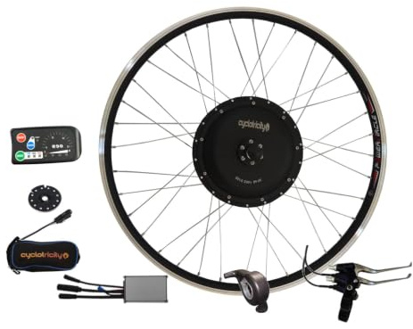 Cyclotricity 2-in-1 48V 1000W Rear Wheel Electric Bike Conversion Kit | Dual-Mode 250W Road-Legal / 1000W Off-Road | Sealed Connectors | 26 27.5 28 29er 700C