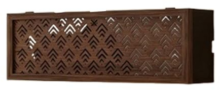 XPLKQXE WiFi Router Aufbewahrungsbox, Holz Medien Schrank, Kabelmanagement Box, Rattan Router Verkleidung Geeignet Für Schlafzimmer, Büros, Wohnzimmer, Arbeitszimmer