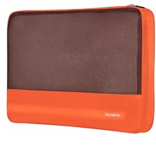 Samsonite TA Revolution - Packwürfel Set 3-teilig, Hochwertiger Reise- & Koffer-Organizer, Packing Cubes für Urlaub, Gepäck-Organizer für Koffer und Rucksack, Orange