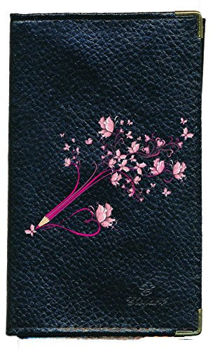 Syl'la Crayon Etui Cuir Porte Carte Grise papiers Voiture permis de Conduire Noir pour Femme