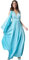 dressforfun 900548 - Damenkostüm Göttin der Freiheit, Ärmelloses Gewand im antiken Stil mit angenähter Schärpe (M | Nr. 302519)