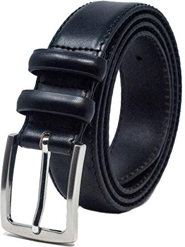 Ashford Ridge Herren 33mm Doppelschleife Ledergürtel - Schwarz XL