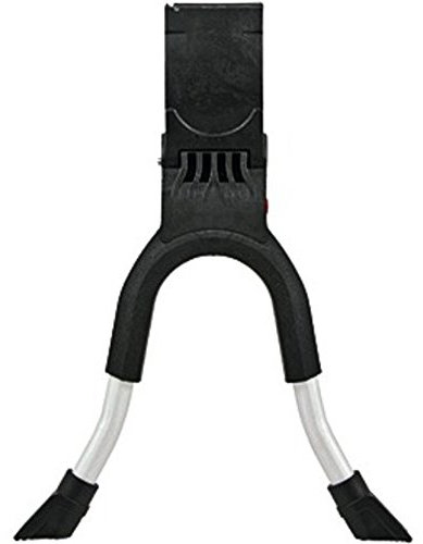 Hebie Zweibeinständer Lite Rex 0690 Normallänge max. Tretlagerhöhe 29cm + Flicken - Waffenhalterung - Schwarz - Metall
