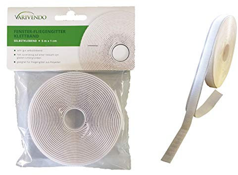 1 x Fenster-Fliegengitter Klettband selbstklebend 5m x 1cm