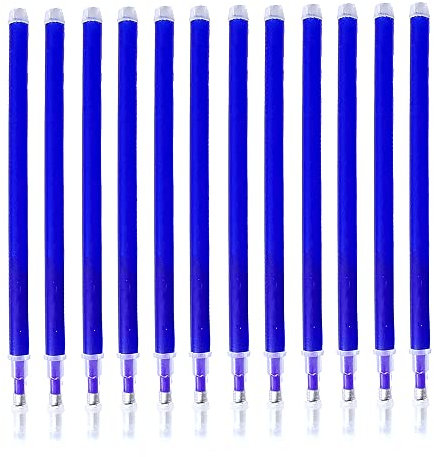 Ersatzminen für radierbare Stifte, Supertool, radierbare Tinte, 0,7 mm, radierbare Stift-Nachfüllpackung, 12 Stück