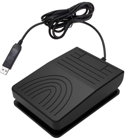 PCsensor Bouton à pied USB simulateur à pédale simple contrôle raccourci personnalisé clé de combinaison pour retourner les pages DAW Fortnite League of Legends Transcription (commutateur mécanique)