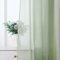 MIULEE Tende Trasparenti 2 Pannelli in Poliestere Resistente con Passanti Morbido e Moderno per Camera da Letto Ufficio Cameretta Bambini 140X215 CM Verde