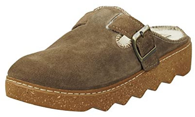 Rohde Damen, Frauen, Hausschuhe,warm gefüttert,verbandschuhe,therapieschuhe,Klett-Hausschuhe,Earth,42 EU / 8 UK
