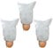 HH-LIFE 3 Stück 120x180 cm Winter Kordelzug Frostschutz Beutel Frostschutz Jacke Warme Decke für Gartenvlies Pflanzen (60g/m² Weiß)