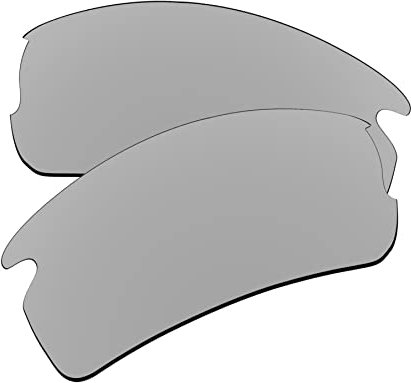 EZReplace Ersatzgläser für Oakley Flak XS OJ9005 Sonnenbrille (polarisierte Gläser), Metall Silber, Einheitsgröße