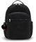 Kipling Seoul L Solid Sac à dos pour ordinateur portable, True Black2, 12.75 L x 17.25 H x 9 D