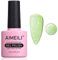 AIMEILI UV Gel Nagellack Glitzer Grün Jelly Translucent Glitzer UV Nagellack Spring Summer Glitter Gel Polish - 504 Grün