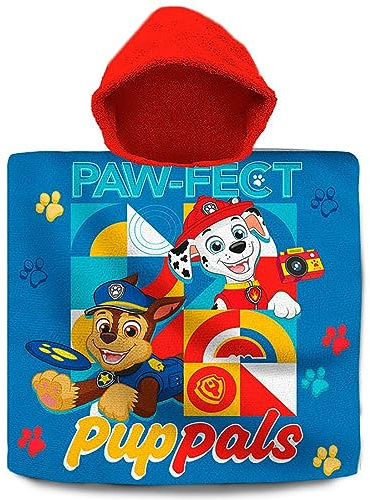 Badeponcho (60x60cm, Baumwolle), Paw Patrol